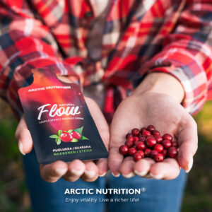 Arctic nutrition flow puolukka energiajuoma