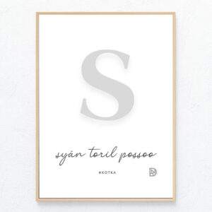 Syän toril possoo juliste